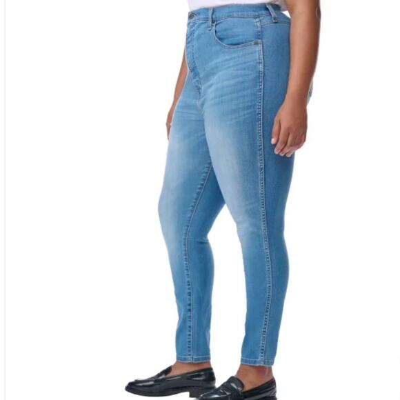 Kirkland Signature Women's Jeans High Rise Stretch Blue Size 20 NWT - Picture 10 of 11